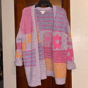 Flower Sweater Cardigan